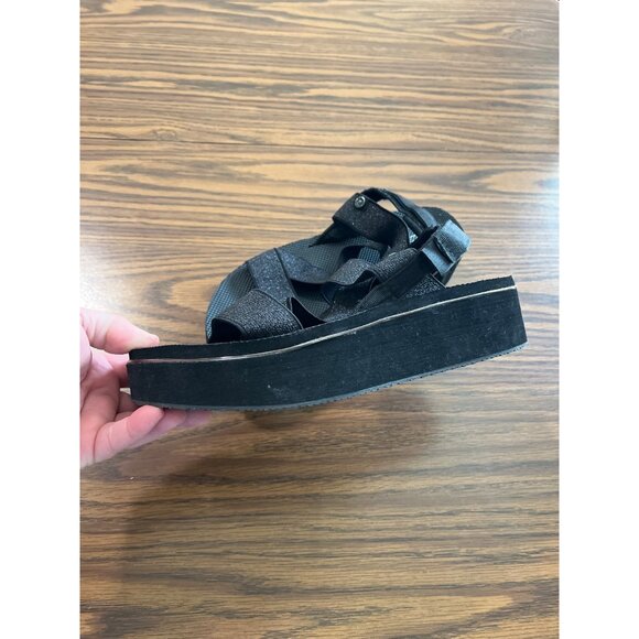 Yellow Box Sporty B black platform sandals size 8.5 M - Picture 2 of 7